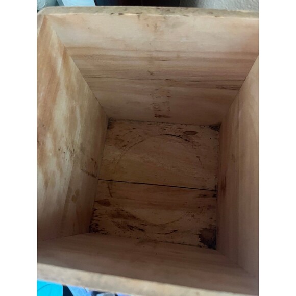 Antique Rustic Wooden Nesting Chicken Rooster Canister Set Of 4 Boxes - Picture 4 of 11